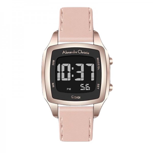 Alexandre Christie AC 9355 Rosegold Pink Leather LHLRGBAPN AC DIGI